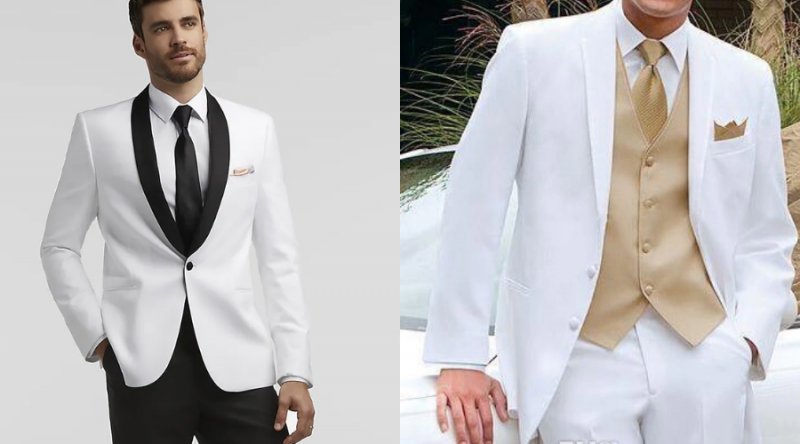 White Prom Suit